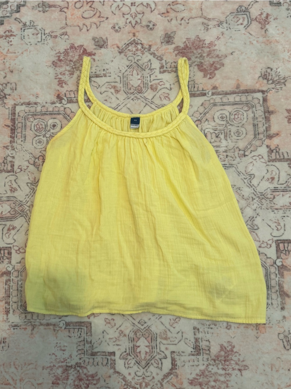 Old Navy Yellow Braided-Strap Camisole
